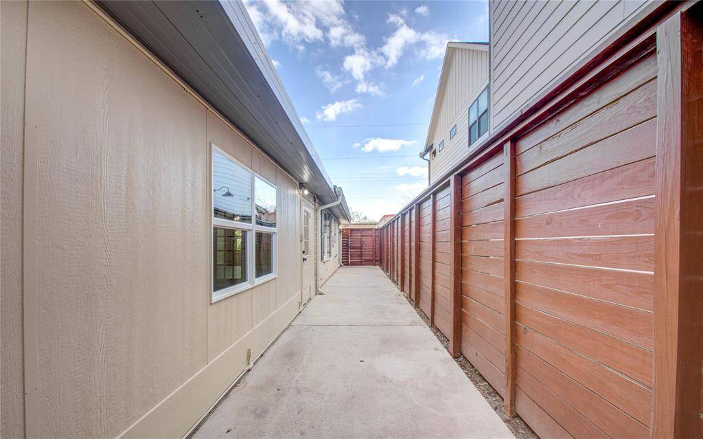 Beautiful new fencing with multiple doors for easy access.