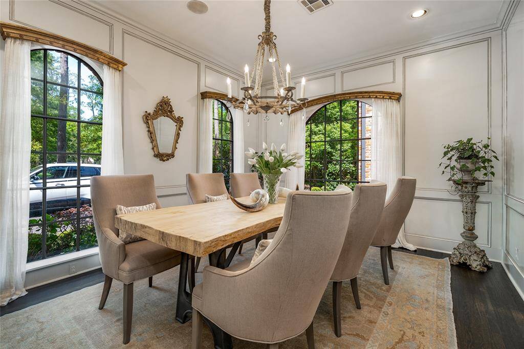 Celebrate and create memories in this exquisite dining room!
