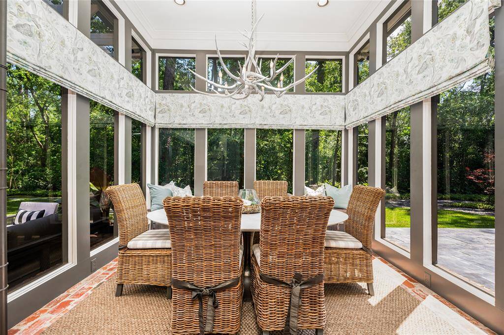 Your Breakfast room just outside your kitchen.