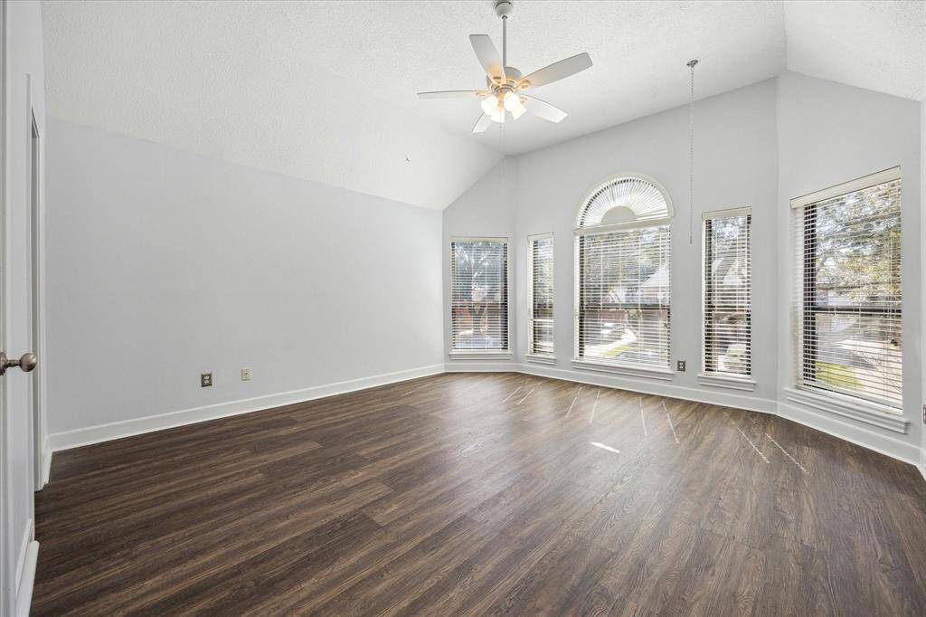 Each of the three additional bedrooms has a private ensuite bath for privacy and convenience. One features an elongated bay window, filling the room with natural light.
