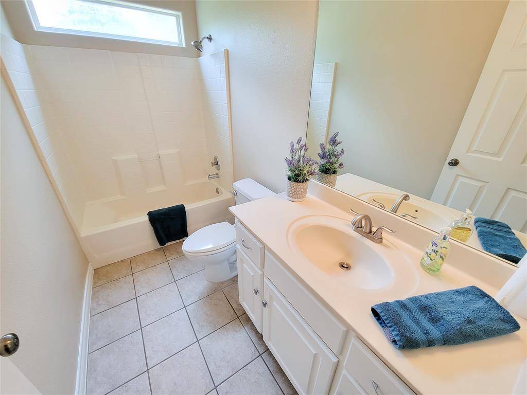 Tile Floor & Spacious vanity area
