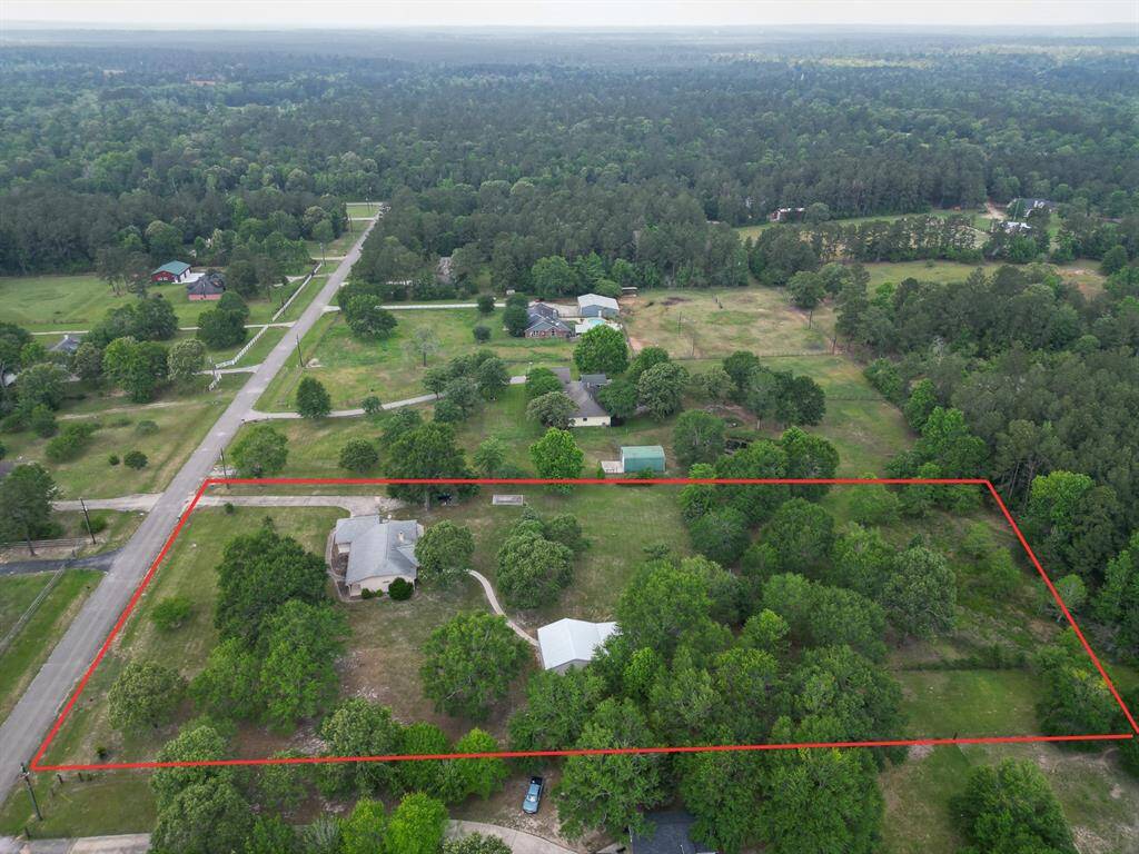Red line of property not to scale