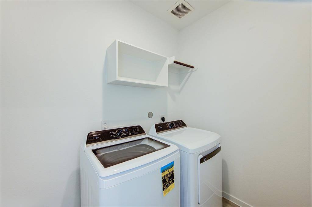 Washer and dryer included