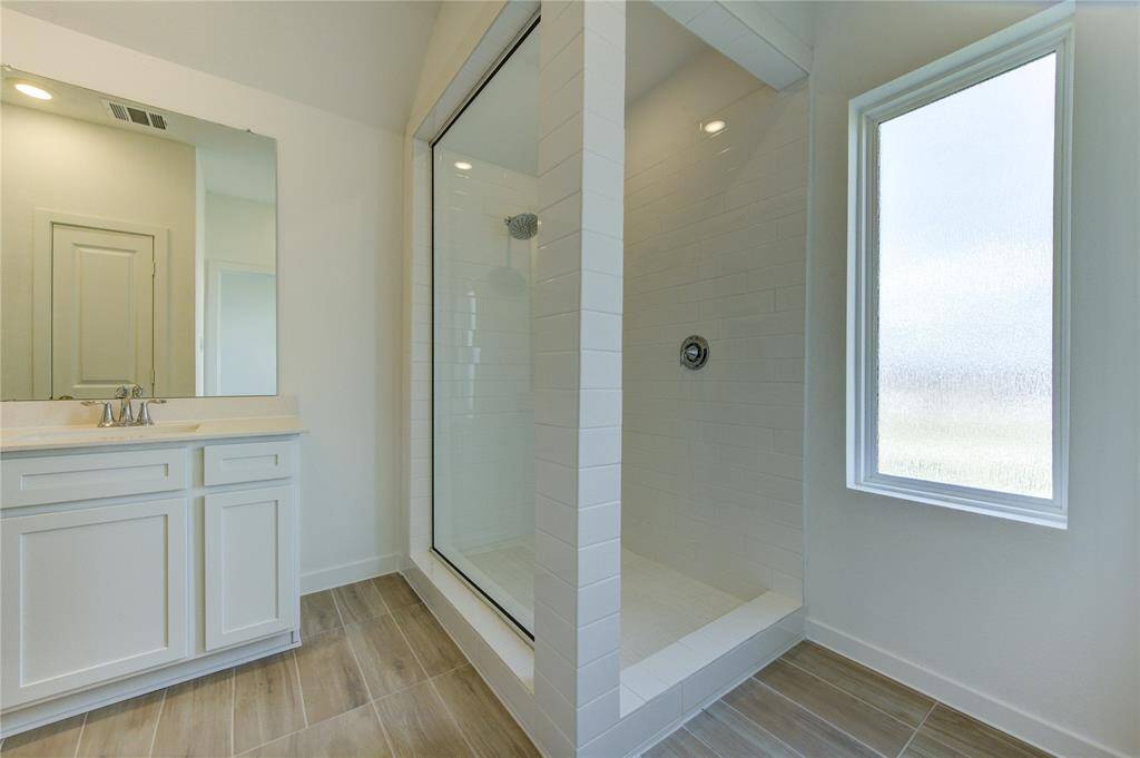 Primary bath with walk-in shower