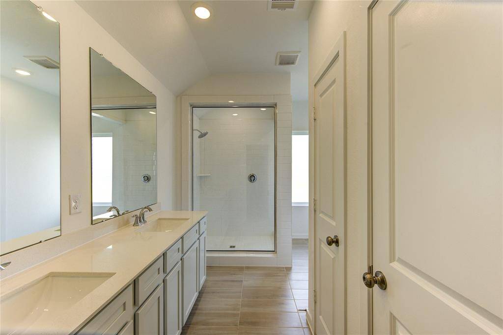 Primary bath with double sinks