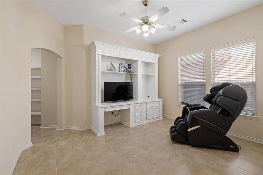 Flex Room connecting to data area and 2 secondary bedrooms.