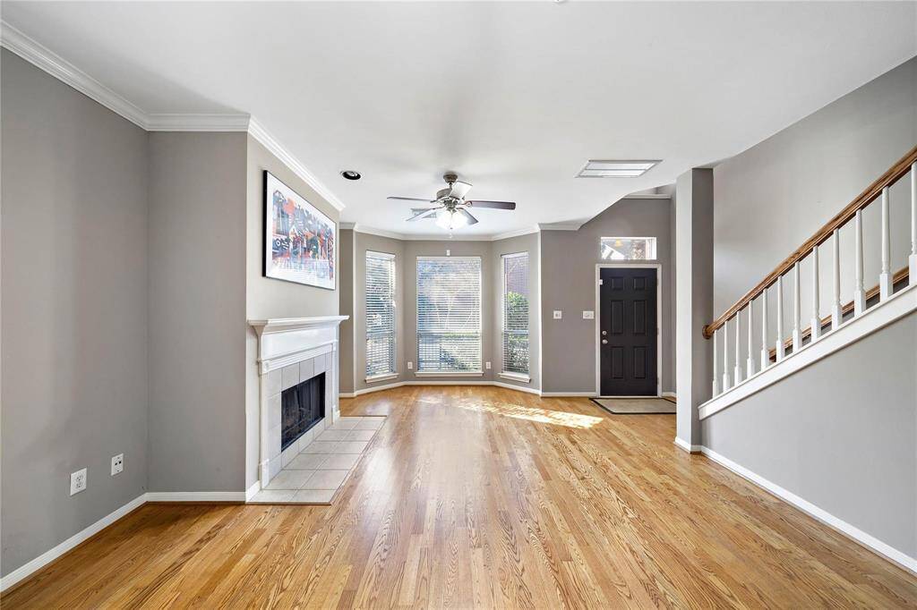 Bright living space with natural light
