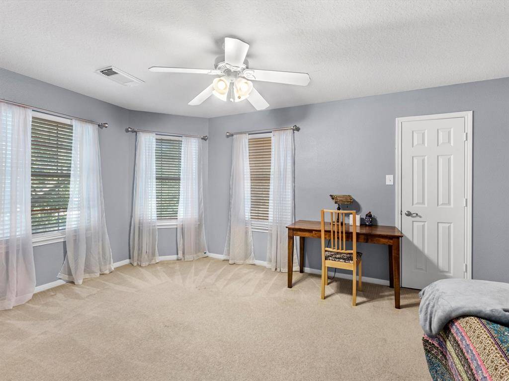 The secondary bedrooms are very spacious with great closets. They all have fans as well