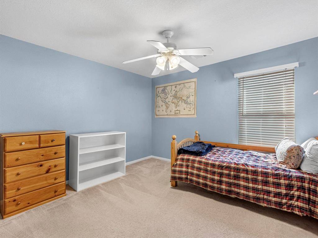 A secondary bedroom upstairs