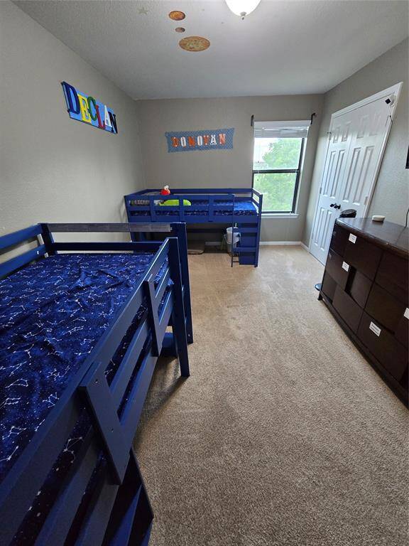The kids room is large enough for twin beds.