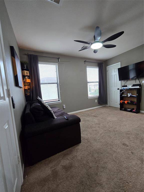 This is another view of the loft / game room.
