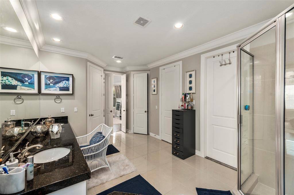 and two walk in closets and separate restroom