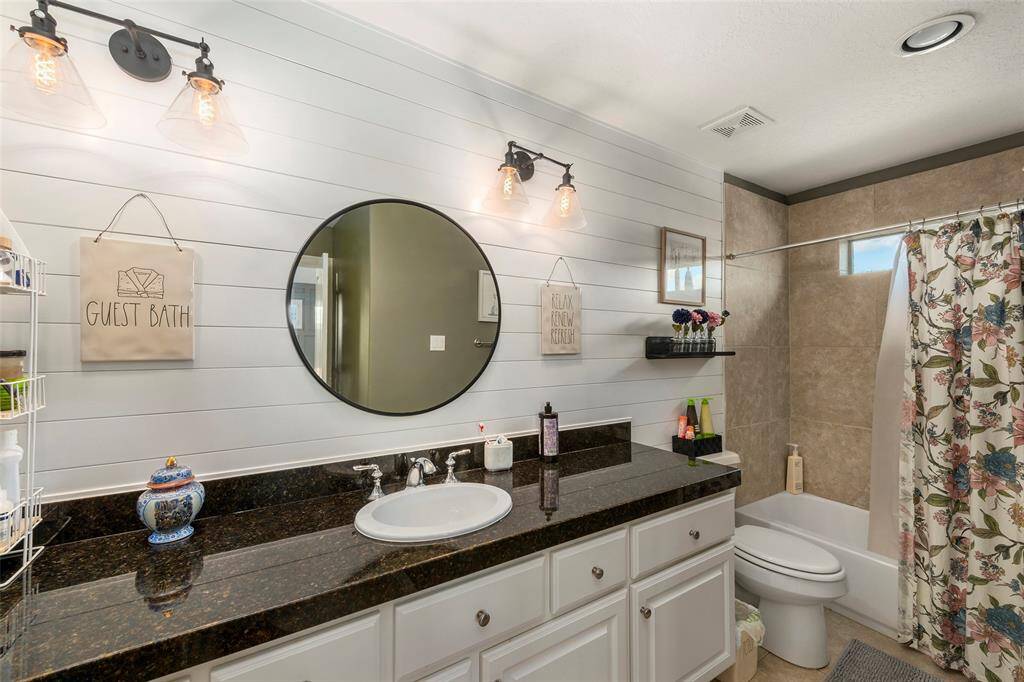 a large full bathroom