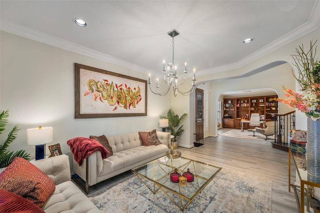and the formal living or dining on the right side of the entrance