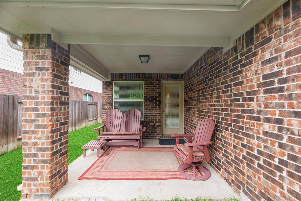 Covered patio.