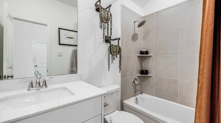 Pics are not of actual home.  They are a representative of a home of the same floor plan
