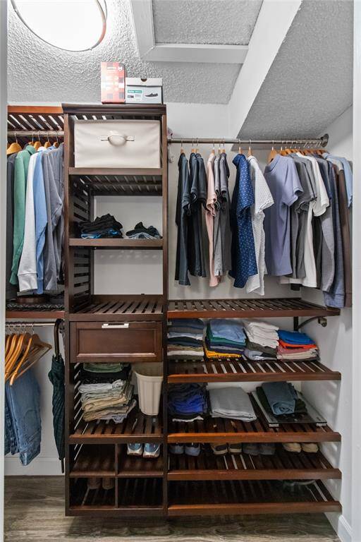 Who would not enjoy this closet?  And, the light fixture also has been replaced here as well.