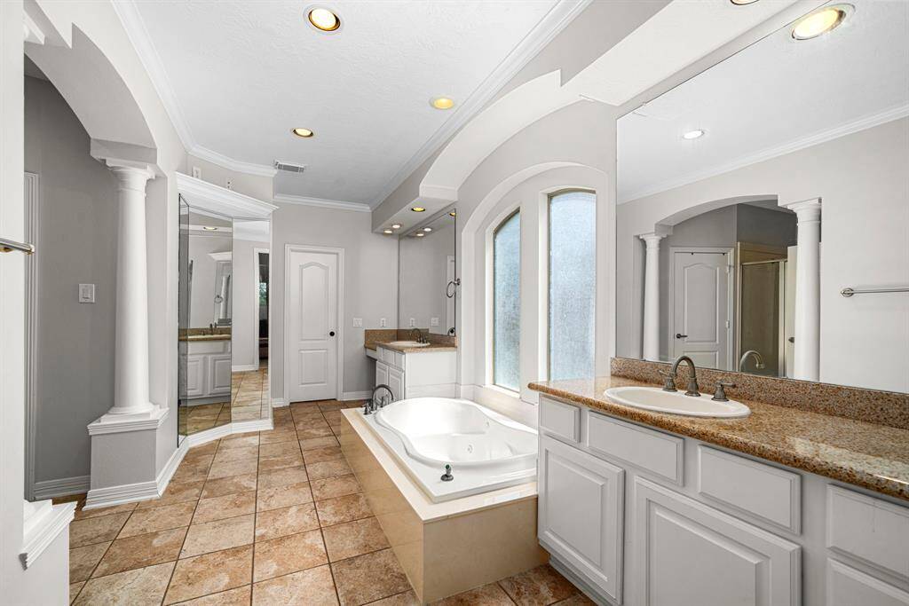 Luxuriously designed Primary Bathroom with Spa like Hot Tub