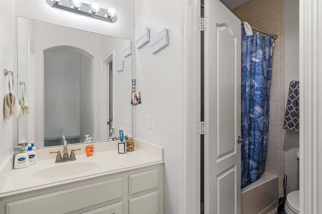 Conveniently located restroom near upstairs bedrooms