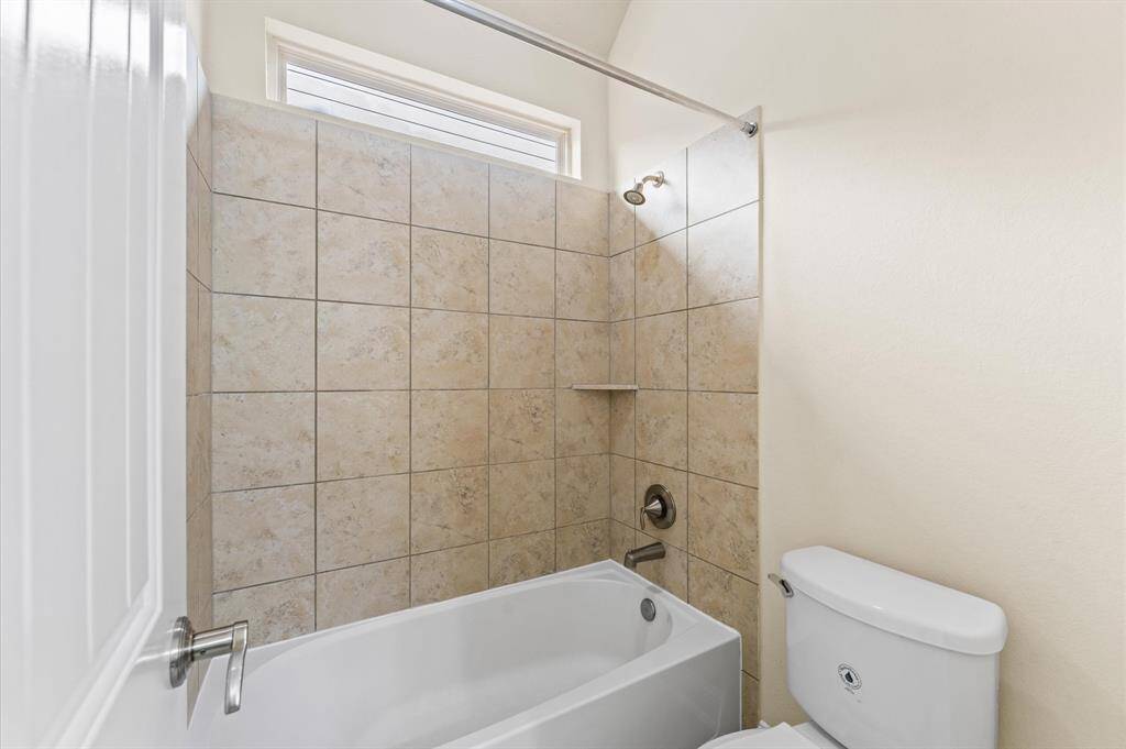 Bathroom #1 offers a private tub.