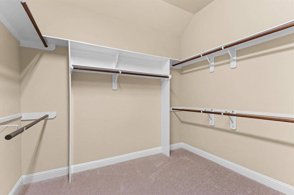 Huge primary closet.