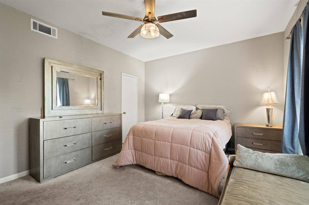 This home offers a spacious walk-in closet just off the primary bedroom, providing ample storage and organization. Its well-designed layout maximizes space, adding both convenience and value to the home.