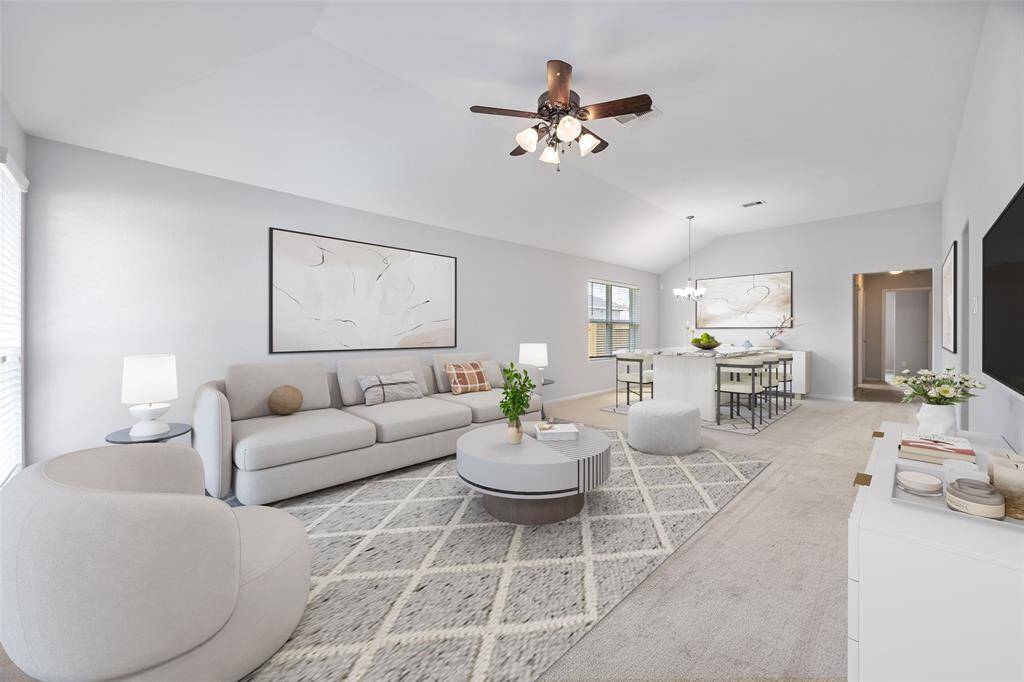 Virtually Staged Living room