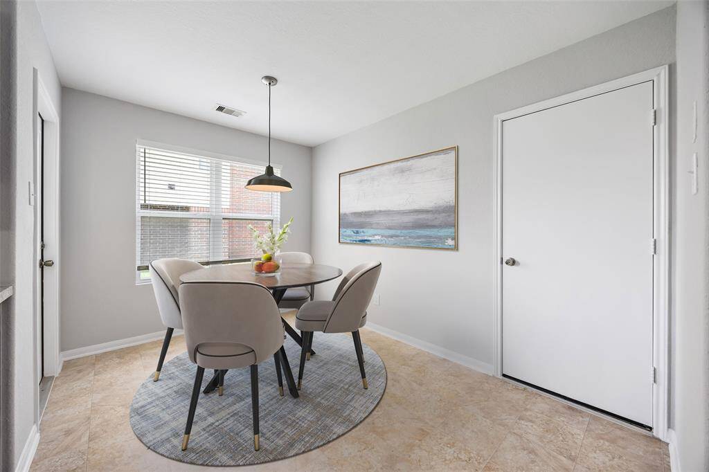 Virtually Staged breakfast area