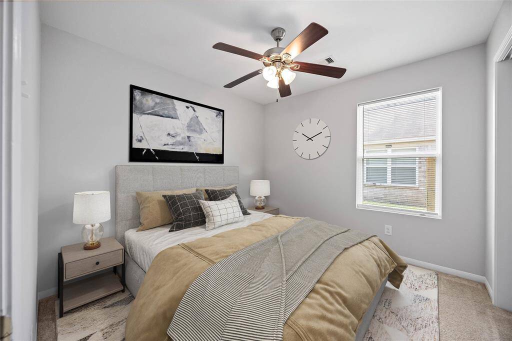 Virtually Staged bedroom 1