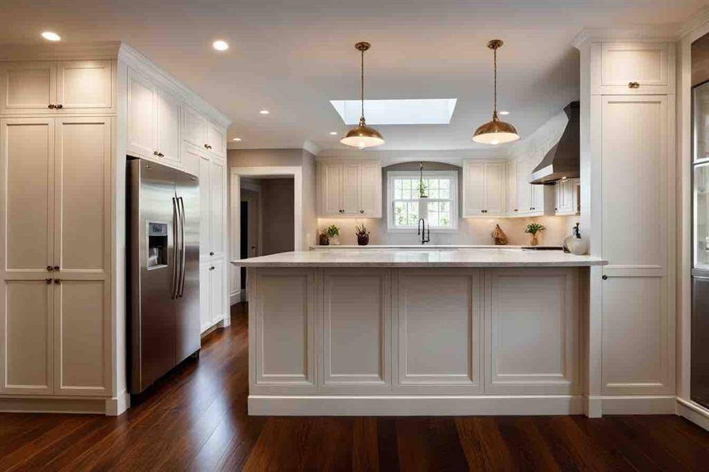 An AI generated remodeling idea for the previous picture.