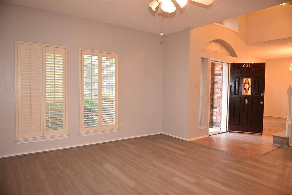formal living room with new water prof vynyal plank floor