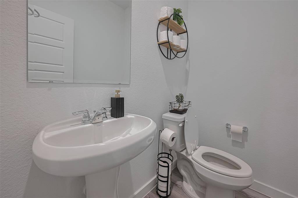 Half bath on 1st floor