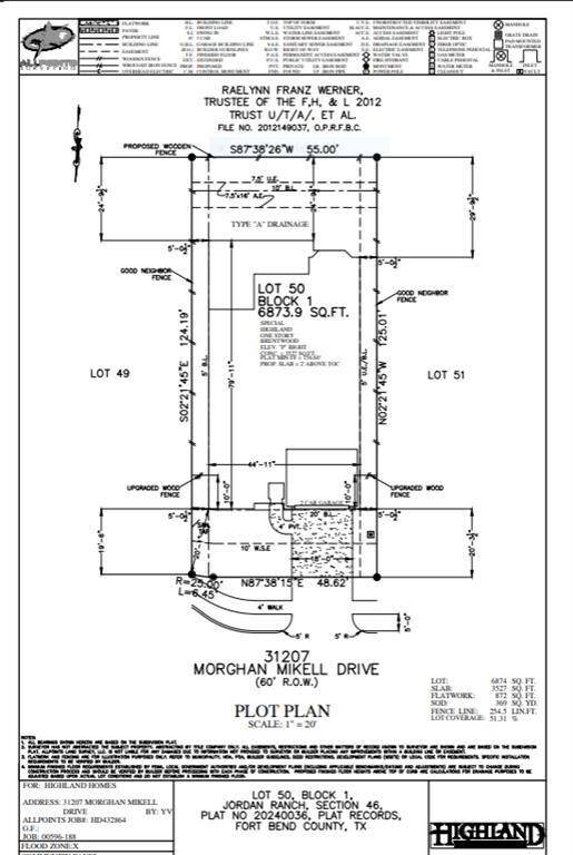 31207 Morghan Mikell Dr Plot Plan