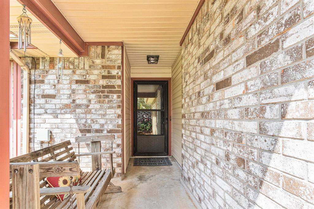 Charming all brick entry and porch