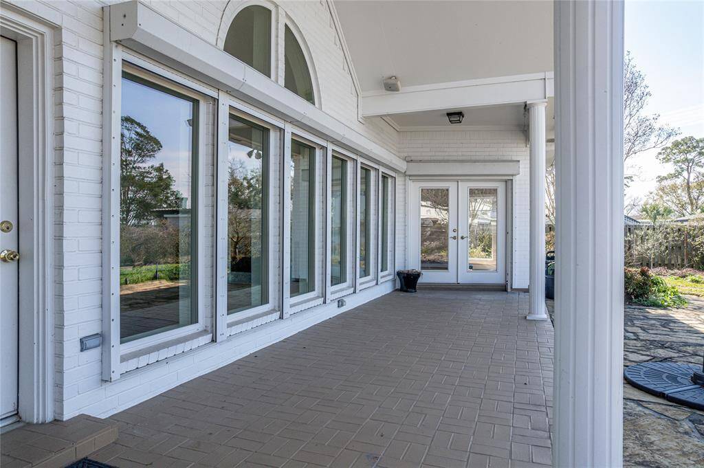 Covered back patio