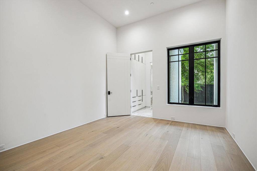 Downstairs guest bedroom transitions to the full bath shared with pool guests in a second locker space. (SEE the Floor Plan) Passage and closet doors throughout are solid core.