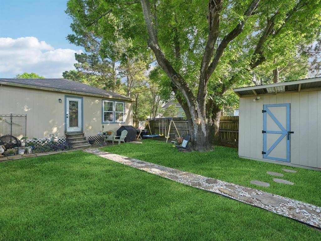The She Shed is a great place for crafting or just to escape! It has power and air condition!