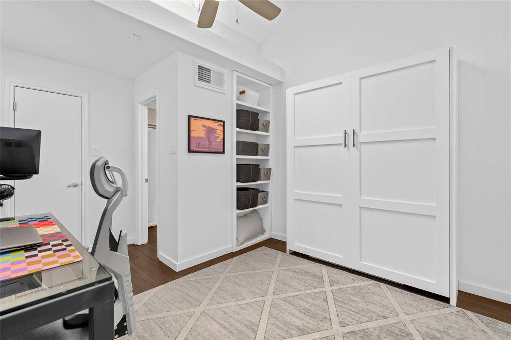 Flexible upstairs space with walk-in closet.