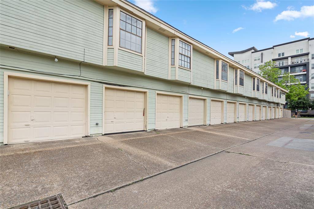 Private driveway with direct garage access.