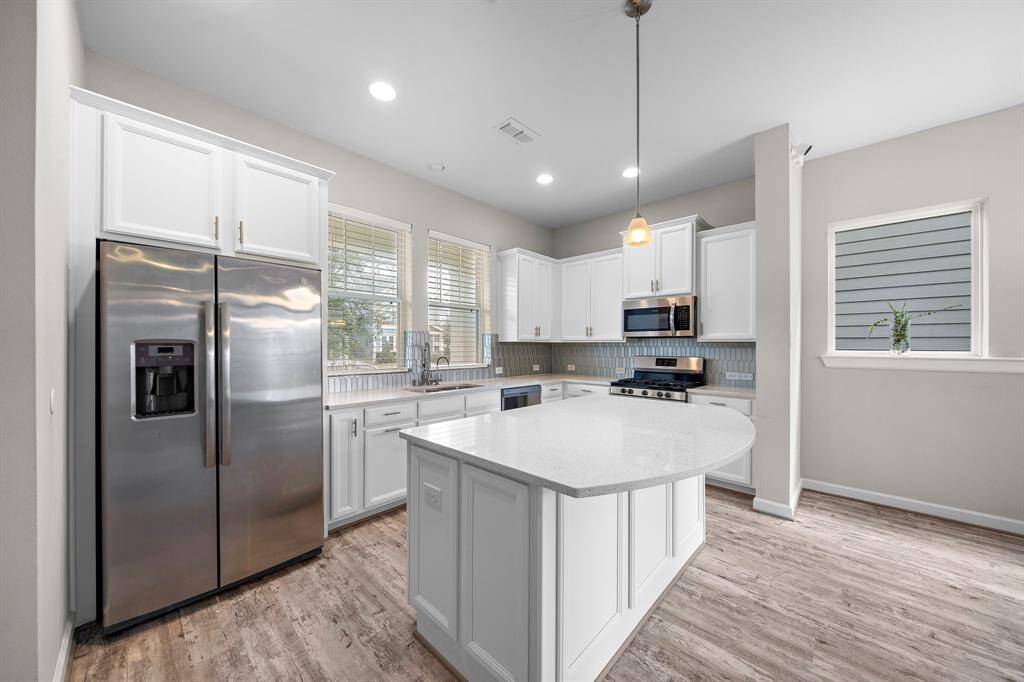 Designer Kitchen with Stainless Steel Appliances