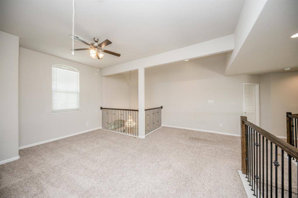 This home is an entertainer's dream. Look how large the upstairs game room is.