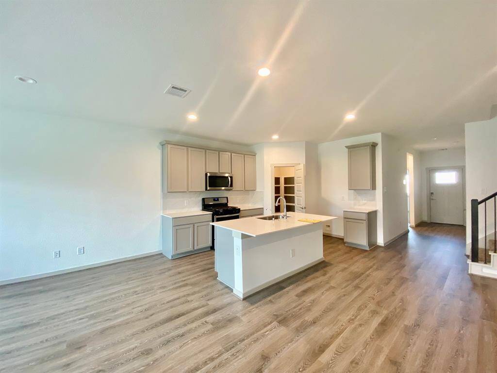 Kitchen open to family room