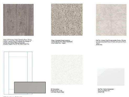 7703 Basil Ridge Drive design selections! This home is currently under construction and selections are subject to change.