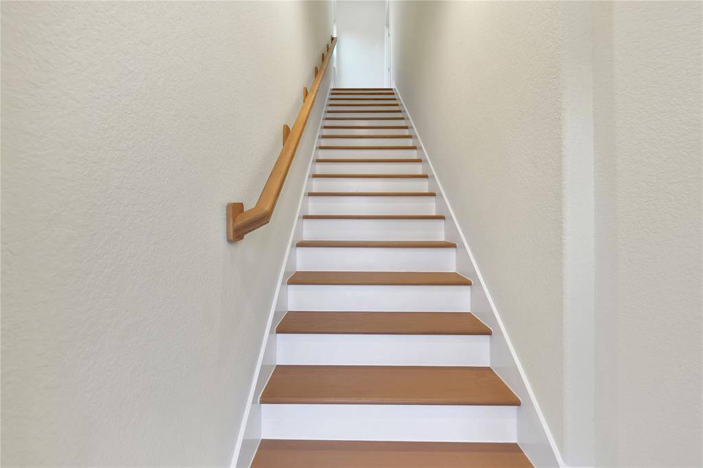 Stairs leading to Unit B