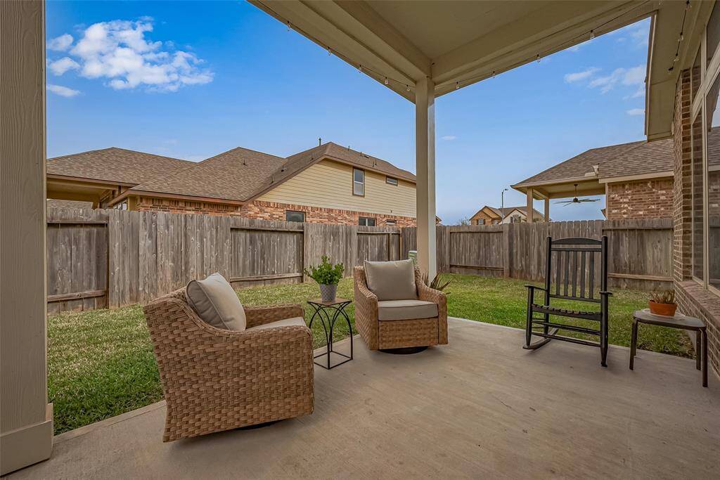 Enjoy spending time outdoors on the covered patio