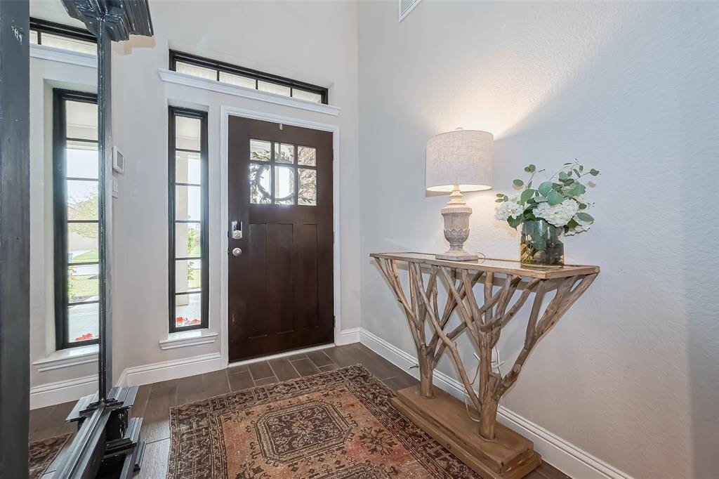 Formal entry as you enter through the front door