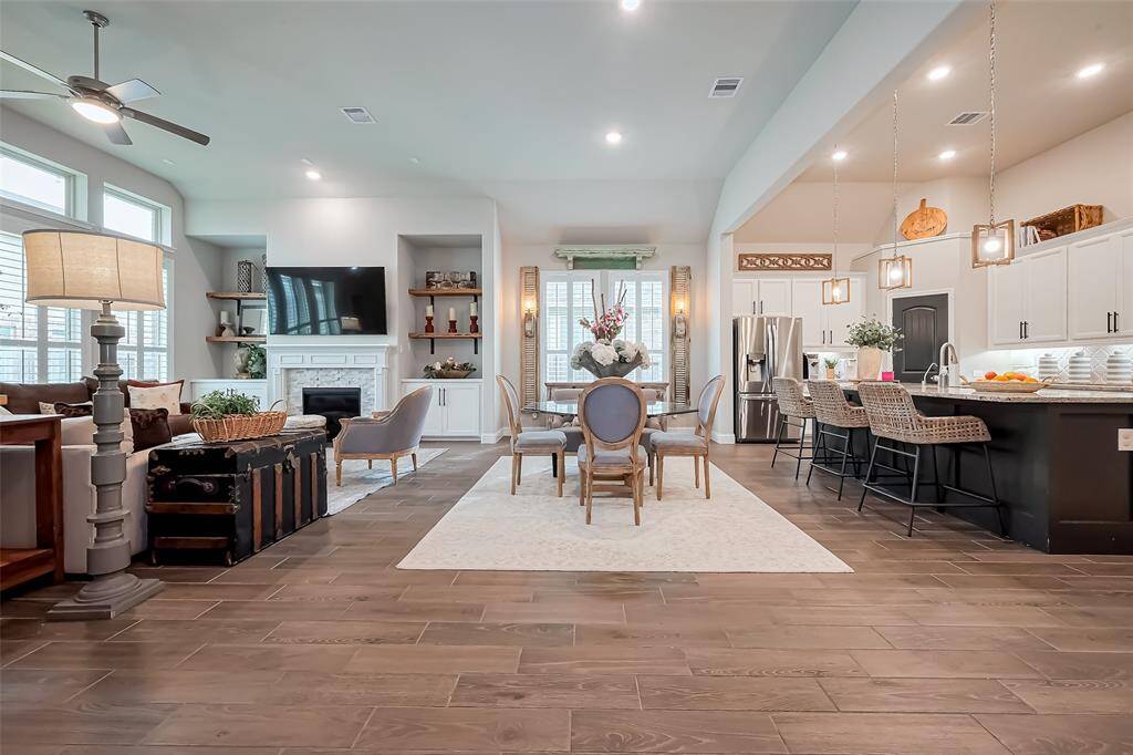 This beautiful space is at the center of the home.
