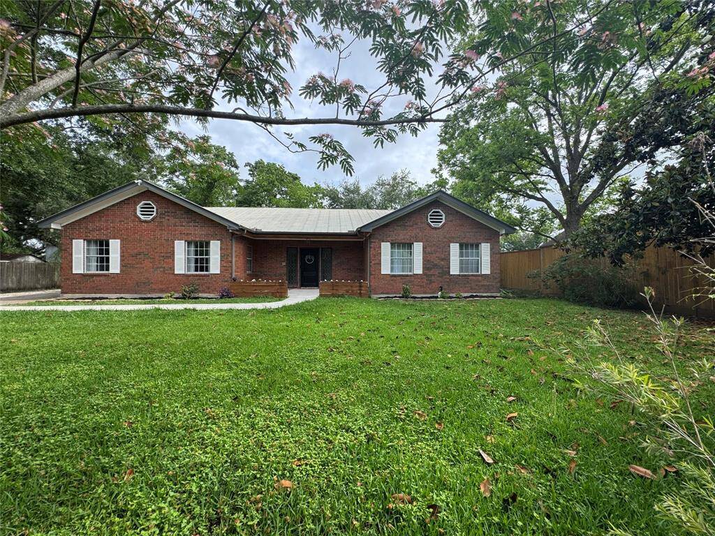 home is on a large lot ( 17,115 per appraisal district)with mature trees.