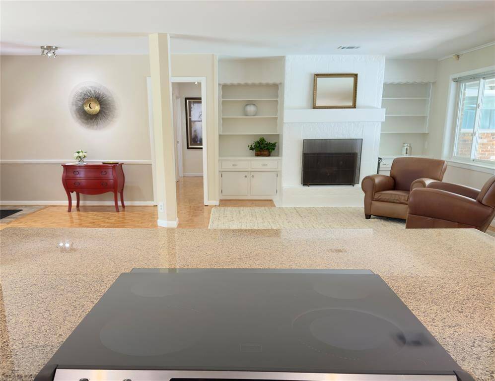 View from the kitchen island to the Great Room