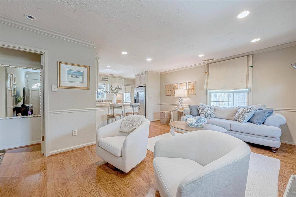 The wooden floors glisten, it's such an awesome floorplan!